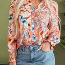  Leighton Floral Buttoned Loose Shirt