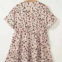  Leila Plus Size Cuffed Sleeve Empire Waist Dress