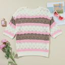  Leilani Crochet Half Sleeve Sweater