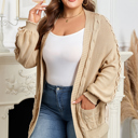  Leilany Tie Sleeve Open PLUS Cardigan