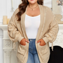  Leilany Tie Sleeve Open PLUS Cardigan