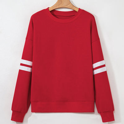 Lennon Varsity Striped Oversized Sweatshirt