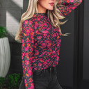  Leona Sleeve Mock top Long Sleeve Top