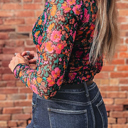  Leona Sleeve Mock top Long Sleeve Top