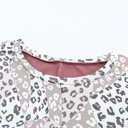  Leopard Animal Print Patchwork PLUS Top
