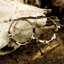  Lettie Plated Detail Hoop Earrings