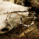  Lettie Plated Detail Hoop Earrings