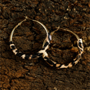  Lettie Plated Detail Hoop Earrings