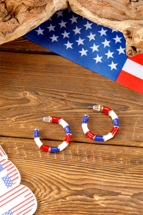 Leyla C Shape Stud Earrings