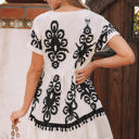  Leyla Vintage High Waist Short Sleeve Dress