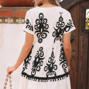  Leyla Vintage High Waist Short Sleeve Dress