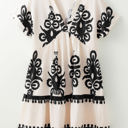  Leyla Vintage High Waist Short Sleeve Dress