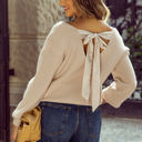  Lia Knot Back Sweater