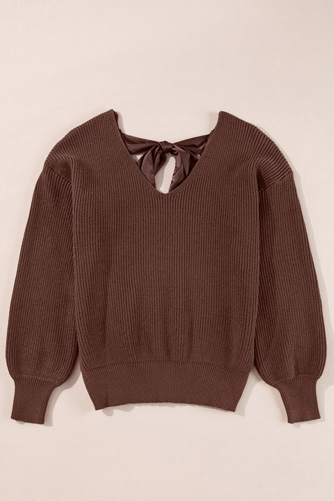 Lia Knot Back Sweater