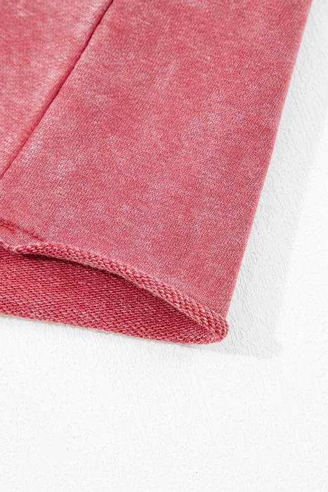 Liberty Raw Hem Crop Sweatshirt