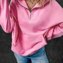 Pink Large Tatum Kangaroo Pocket Sweatshirt