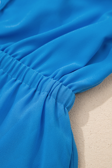 Lila Elastic Waist Sleeveless Shirt