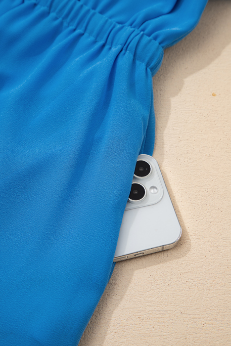 Lila Elastic Waist Sleeveless Shirt