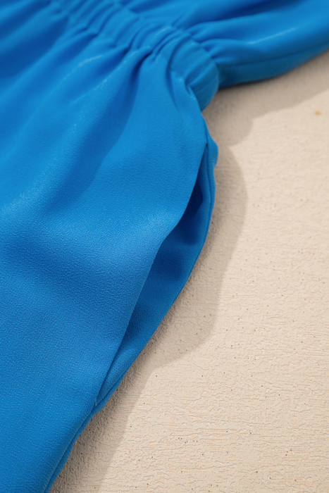 Lila Elastic Waist Sleeveless Shirt