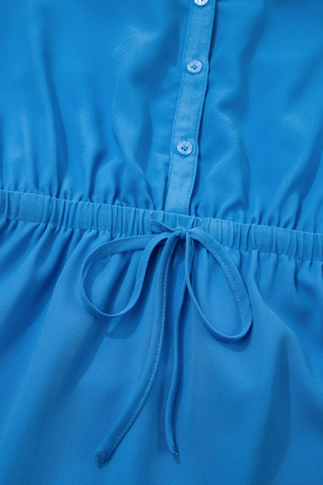 Lila Elastic Waist Sleeveless Shirt