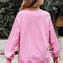  Lilah Lace Patched Raglan Sleeve Loose Fit Sweatshirt