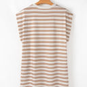  Lilian Stripe Casual Pocketed Mini Dress