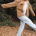  Lilisha Corduroy Edge Patchwork Jacket