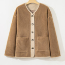  Lilisha Corduroy Edge Patchwork Jacket