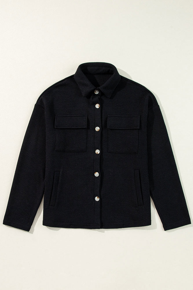 Lilith Corduroy Buttoned Long Sleeve Jacket