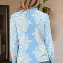  Lilith Puff Sleeve Flower Blouse