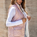  Lillian Fleece Lined Quilted Vest