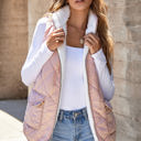  Lillian Fleece Lined Quilted Vest