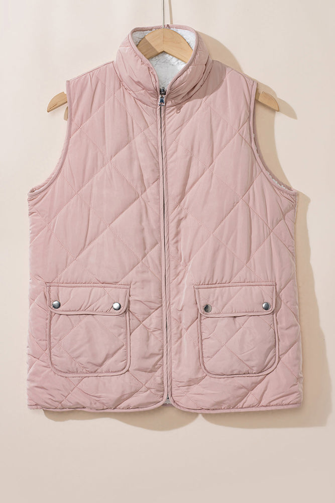 Lillian Fleece Lined Quilted Vest