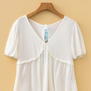  Lilliana Bubble Sleeve Peplum Top