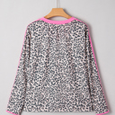  Lilliana Varsity Stripe Detail Long Sleeve Top