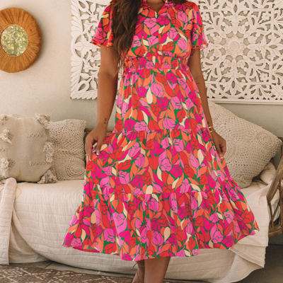 Lillie Floral Short Sleeve Maxi dress