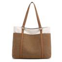 Beige Lilly Canvas Tote