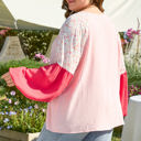  Lilly Plus Size Floral Long Sleeve Blouse