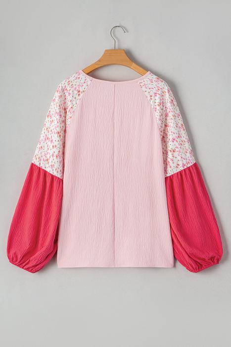 Lilly Plus Size Floral Long Sleeve Blouse
