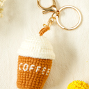  Lily Crochet Coffee Pendent Keychain