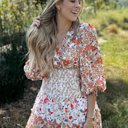  Lily Floral Ruffled Tiered Midi Dress