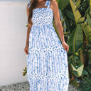  Lily Floral Smocked Tiered Maxi Dress