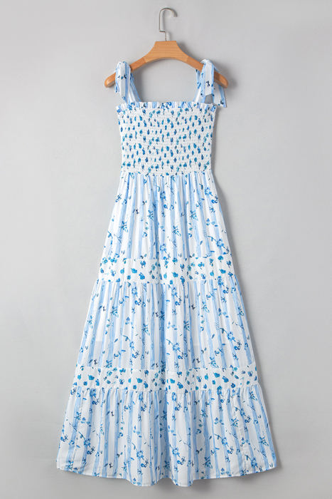Lily Floral Smocked Tiered Maxi Dress