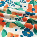  Lily Print Bracelet Sleeve Blouse