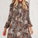  Lily Sleeve Loose Mini Dress