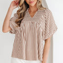  Lina Short Puff Sleeve Blouse