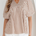  Lina Short Puff Sleeve Blouse