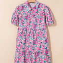  Lindsey Floral Short Sleeve Loose Dress