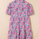  Lindsey Floral Short Sleeve Loose Dress
