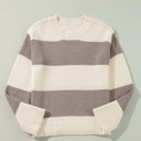  Livia Colorblock Loose Pullover Sweater